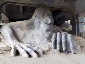 Fremont Troll, Lurking Under Fremont Bridge Seattle