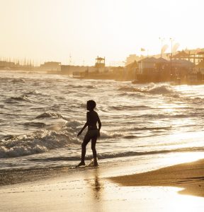 Skinny Boy on Beach